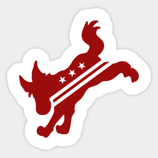 DC Kicks Ass (White) Sticker